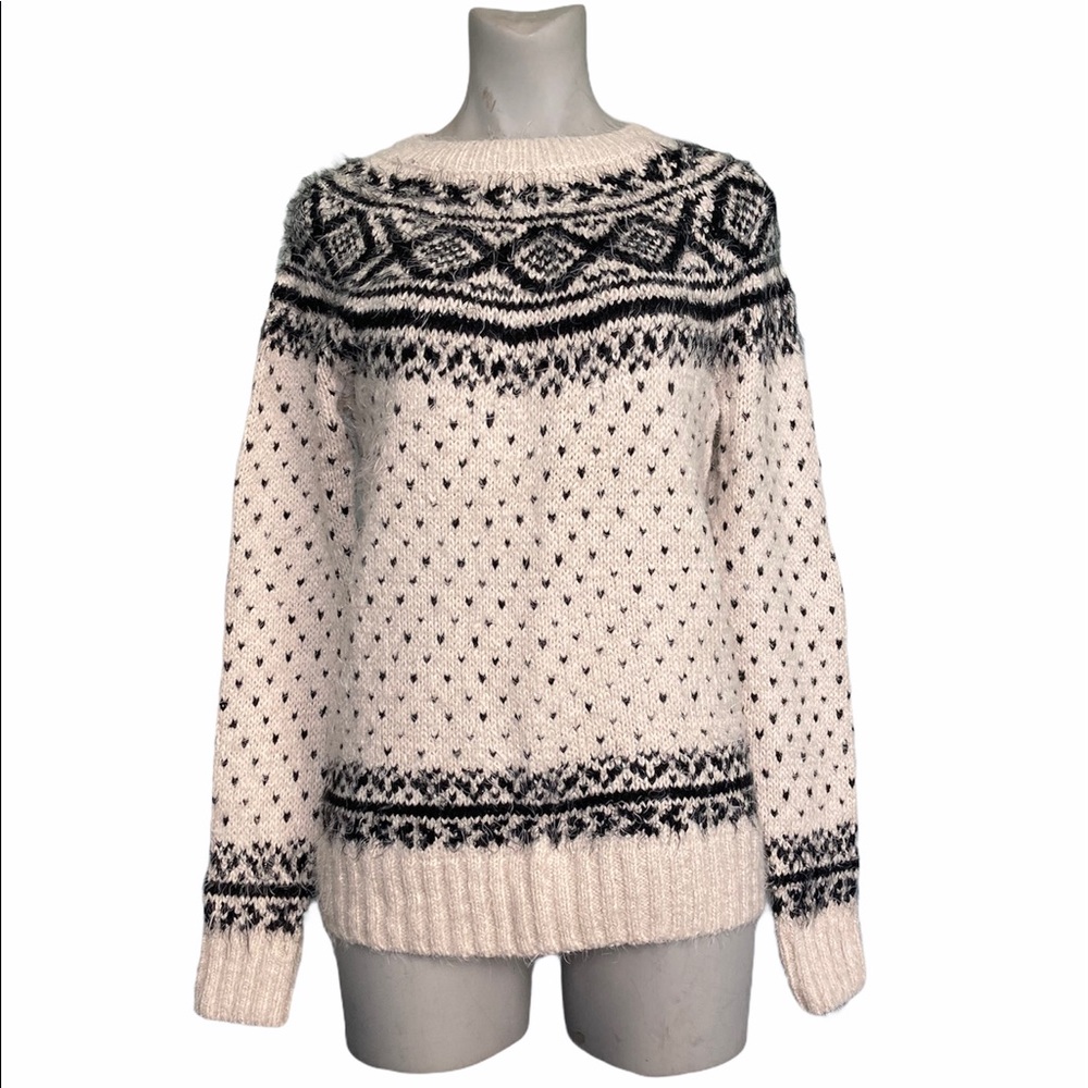 Abercrombie and Fitch Metallic Fair Isle Sweater